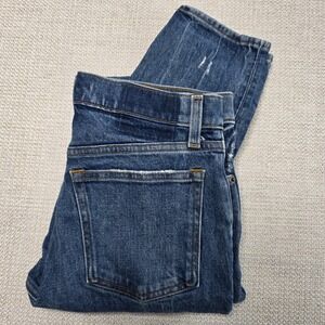 Abercrombie & Fitch Womens 27/4 The Skinny High Rise Distressed Light Wash Jeans